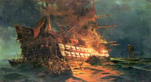 Ztráta Ajaxu, mimo Cape Janissary od Konstantinos or Constantin Bolanachi