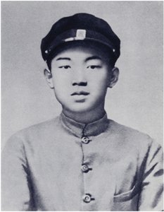 Soudruh Kim Ir-sung ve školních letech (litho) od Korean Photographer