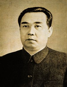 Kim Il Sung (černobílá fotografie) od Korean Photographer