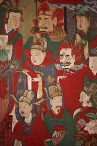 Byeonseong, šestý král pekla (detail), 1798 od Korean School