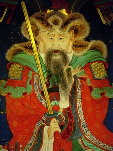 Detail, portrét desátého krále (Yeonsangun