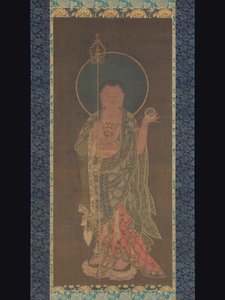 Závěsný svitek Kshitigarbha, 1300-50 od Korean School