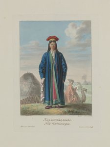 Kalmycká dívka. Od národů Ruska, 1812