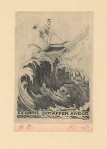 Ex libris van Andor Schäffer Ex libris Schäffer Andor (název na objektu)