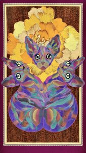 Barevný květ sphynx