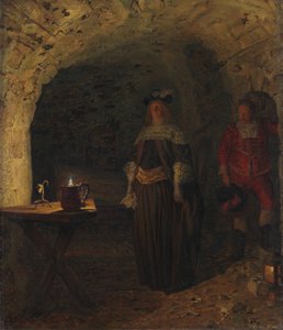 Leonora Christina, vedená Frederikem Ahlefeldtem v Modré věži, 1893. od Kristian Zahrtmann