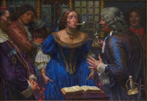 Královna Christina v Palazzo Corsini od Kristian Zahrtmann