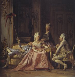 Scéna ze dvora dánského Christiana VII