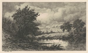 Na řece Shepang, Connecticut od Kruseman Van Elten