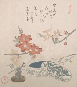 Peach Blossoms, a Seal-box, 19. století. od Kubo Shunman