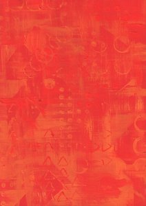 Červenooranžová geometrie od Kulik
