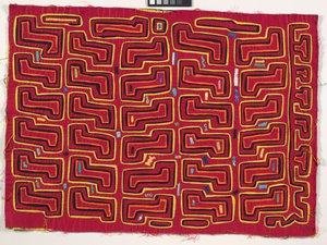 Shirt Panel (mola), cca 1950 (aplikovaná bavlna) od Kuna Indian Culture