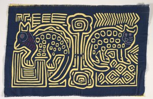 Shirt Panel (mola), cca 1950 (aplikovaná bavlna)