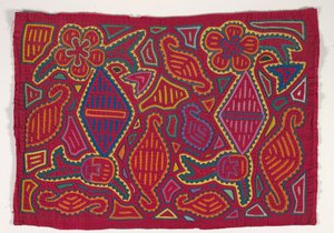 Shirt Panel (mola), cca 1950 (aplikovaná bavlna)