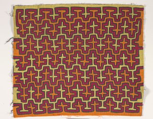Shirt Panel (mola), cca 1950 (aplikovaná bavlna) od Kuna Indian Culture