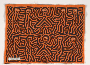 Shirt Panel (mola), cca 1950 (aplikovaná bavlna) od Kuna Indian Culture