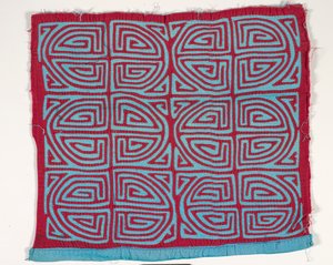 Panel košile (mola) (aplikovaná bavlna) od Kuna Indian Culture