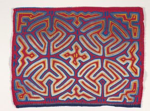 Panel košile (mola) (aplikovaná bavlna) od Kuna Indian Culture