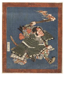 Kabuki herec, Ichikawa Danjuro VII, cca 1815-1820 (dřevěný blok na papíře)