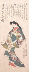 Spring Rain Collection Harusame shu, sv. 1: Kurtizána ve stylu Genroku, pravděpodobně 1810. od Kuninao