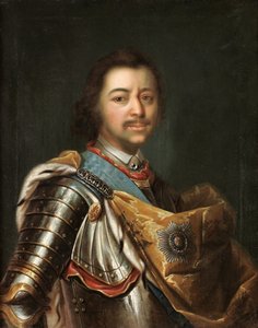 Portrét císaře Petra I. Velikého 1672-1725 od Kupecky