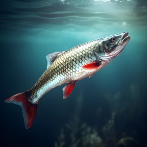 Snoek, druh ryby, byl chycen na vlasec 1