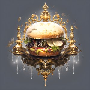 bílý mramorový burger 3