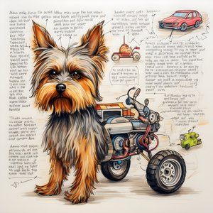 selitys mekaaniselle yorkie-koiralle 1
