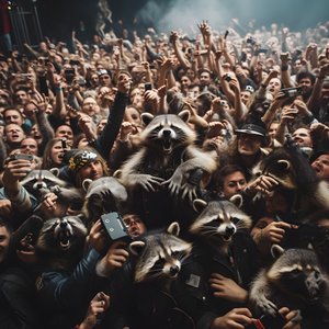 horda plná mývalů na rockové show 1