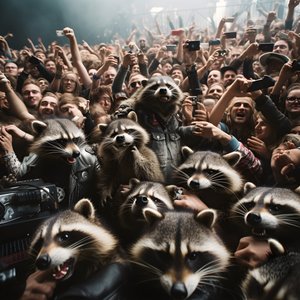 horda plná mývalů na rockové show 3