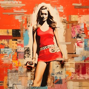 rote Collage, skateboardy 4