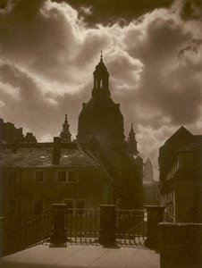 Drážďany, Frauenkirche (černobílé foto) od Kurt Hielscher
