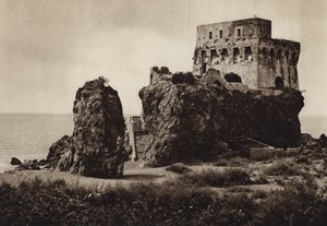 Itálie: Castello Praia a Mare, Kalábrie (černobílá fotografie) od Kurt Hielscher
