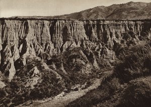 Itálie: Diamante, Calabria, Erosioni (černobílá fotografie) od Kurt Hielscher
