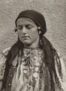 Rumunsko: Brusinka, selka (č/b foto)
