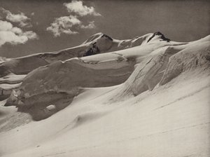 Wildspitze ze západu (čb foto) od Kurt Hielscher