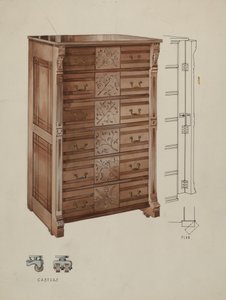 Highboy, c. 1936.