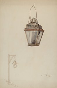 Pouliční lampa na sperma, c. 1937.