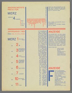 8 Merz 9 od Kurt Schwitters