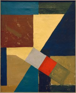 Abstraktní kompozice od Kurt Schwitters