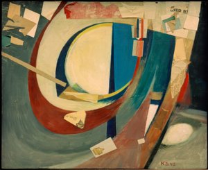 Obrázek abstrakt Skoyen II od Kurt Schwitters