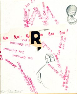 Das Sekretariat (Sekretariát) Kombinovaná média od Kurta Schwitterse (1887-1948) (např. vše) Londýn 20. století, Lord Gallery od Kurt Schwitters