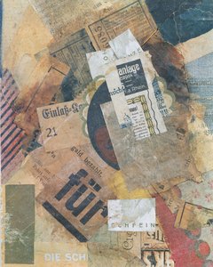 Zelená skvrna Merz 94, 1920 od Kurt Schwitters