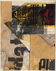 Merzbild, 1922 od Kurt Schwitters