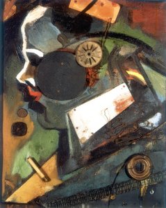 Merzbild 1A (Lékař) od Kurt Schwitters