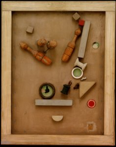 Merzbild 46 A. Obraz kužele od Kurt Schwitters