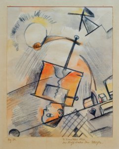 Bez názvu (Hlava pod mlýnem) od Kurt Schwitters
