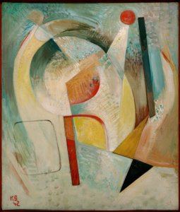 Červený kruh od Kurt Schwitters