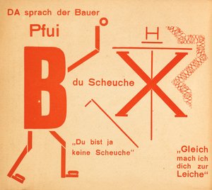 Strašák. Pohádka Strašák. Pohádky, 1925. od Kurt Schwitters
