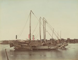 Japonské džunky, kolem roku 1880